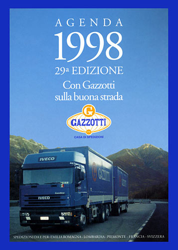 gazzotti YEAR PLANNER 1998